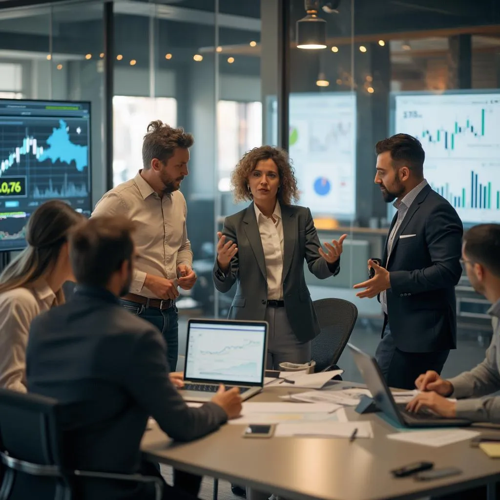 Equipo de FinanArg en una reunión estratégica
